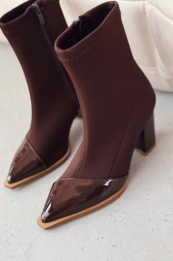 Mivora Streç Acı Kahve Kadın Bot - ILOVESHOES