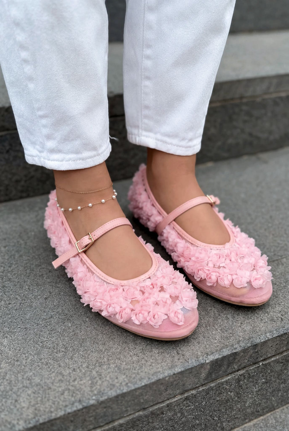 Neror Kadın Babet Pembe Tül - ILOVESHOES