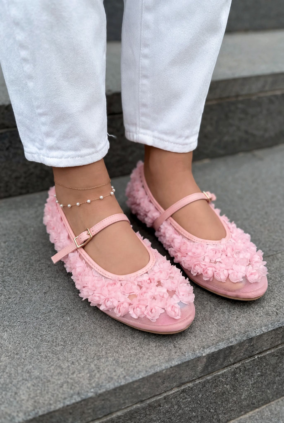 Neror Kadın Babet Pembe Tül - ILOVESHOES