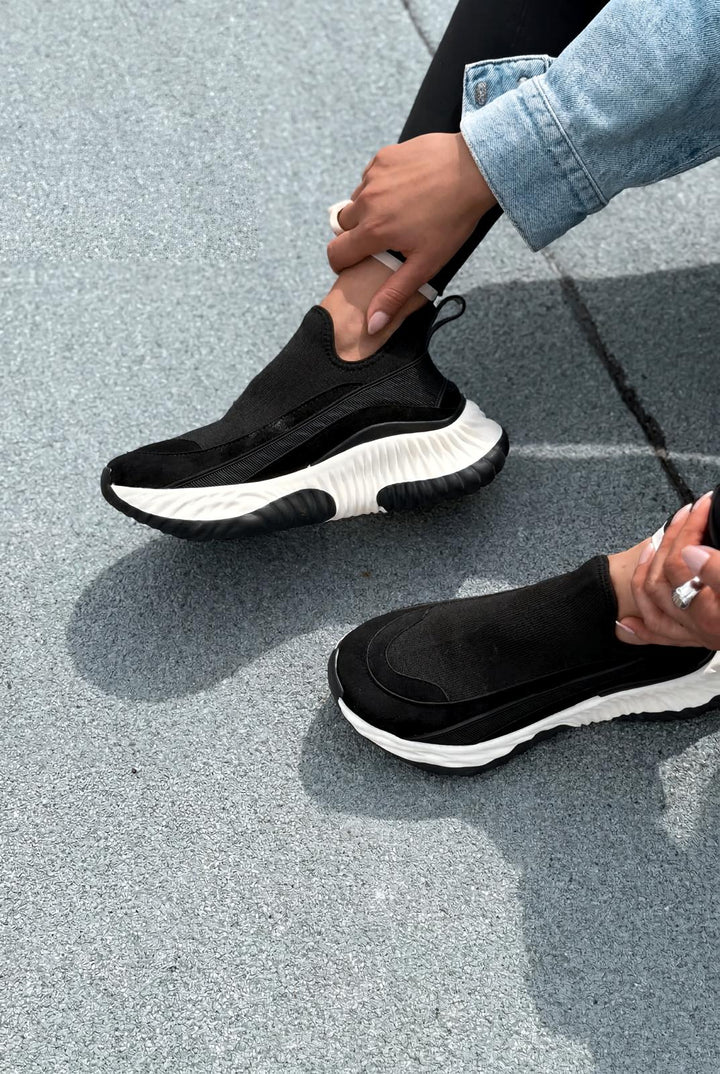 Leris Kadın Spor Ayakkabı Siyah - ILOVESHOES