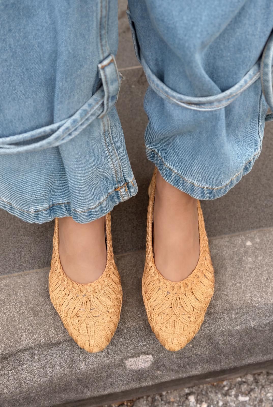 Morvik Kadın Babet Bej - ILOVESHOES