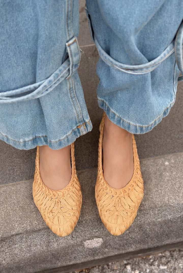 Morvik Kadın Babet Bej - ILOVESHOES