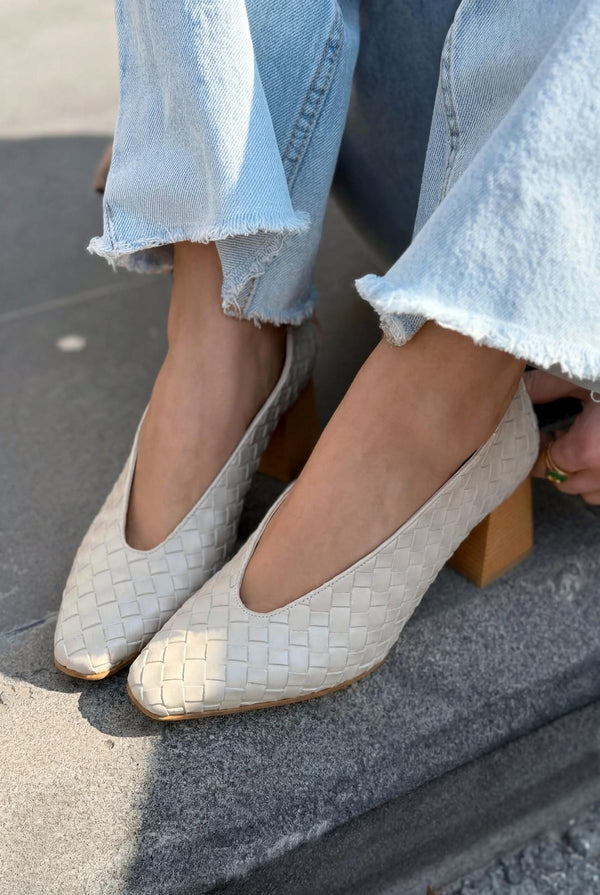 Torben Topuklu Ayakkabı Bej Mat Deri - ILOVESHOES