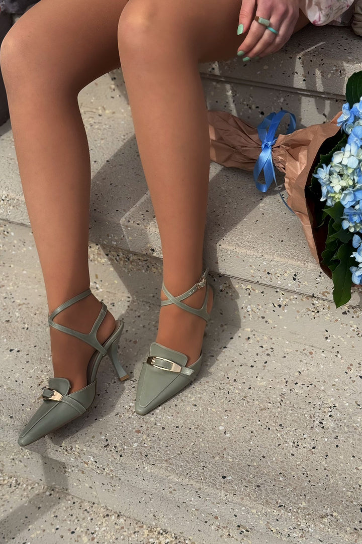 Vorno Seafoam Matte Leather Women&