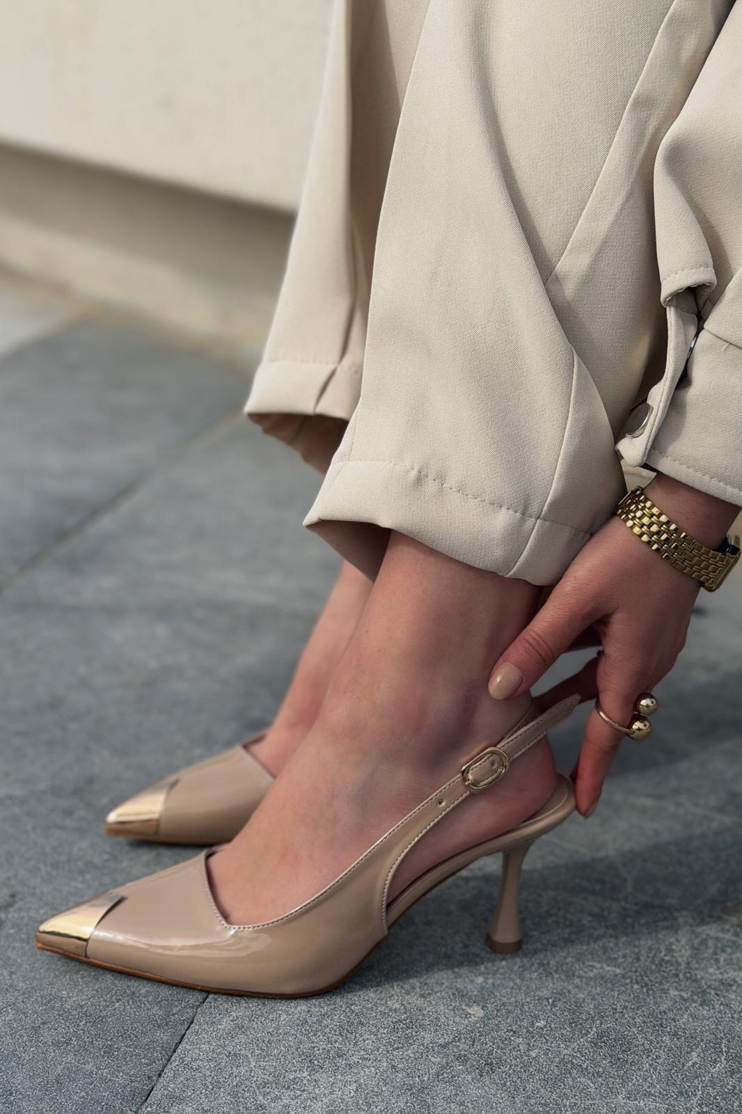 Caligo Stiletto Nude Rugan - ILOVESHOES