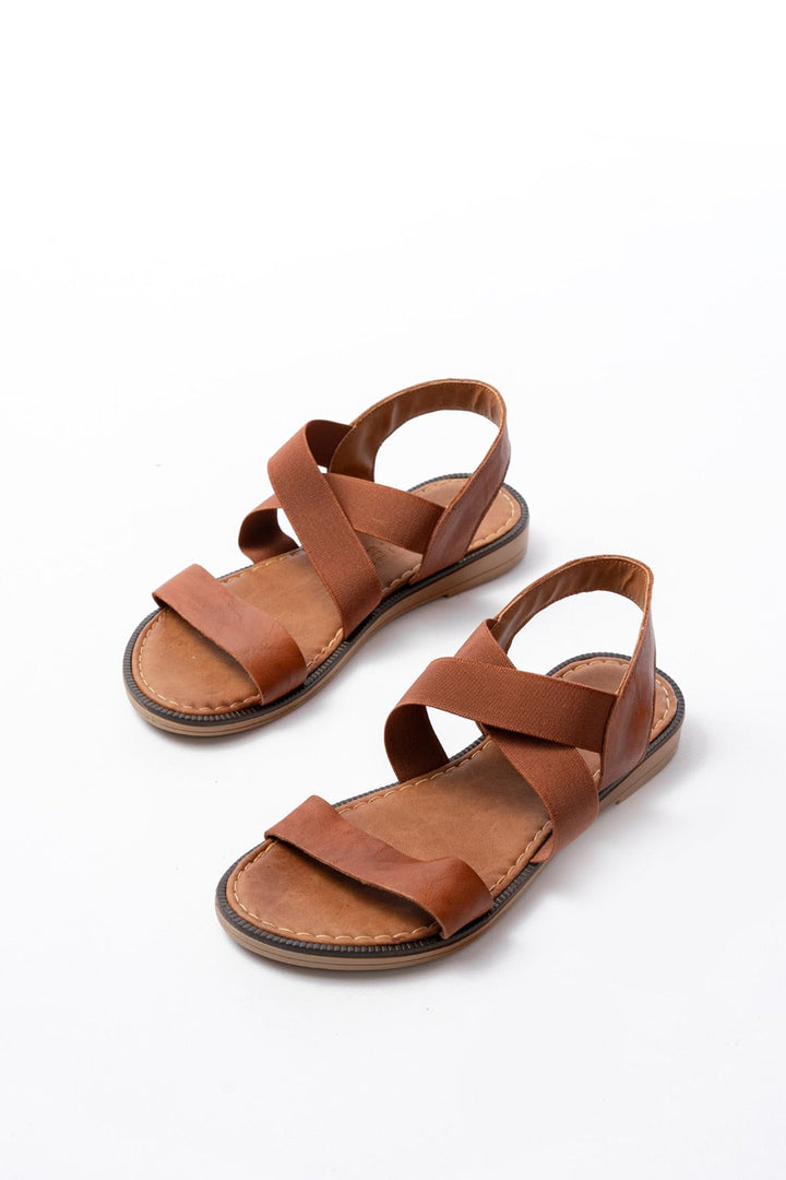 Sorilsa Hakiki Deri Taba Kadın Sandalet - ILOVESHOES