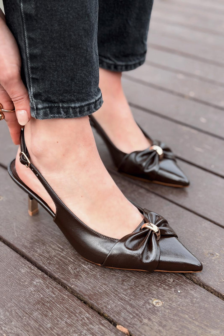 Lorvani Dark Brown Matte Leather Women&