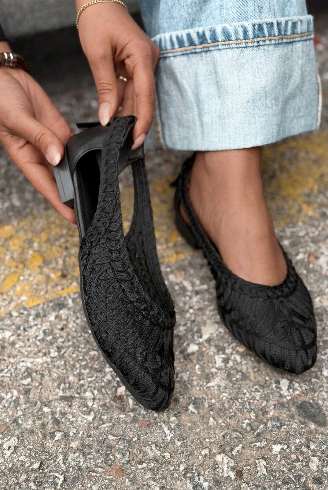Morvik Siyah Kadın Babet - ILOVESHOES