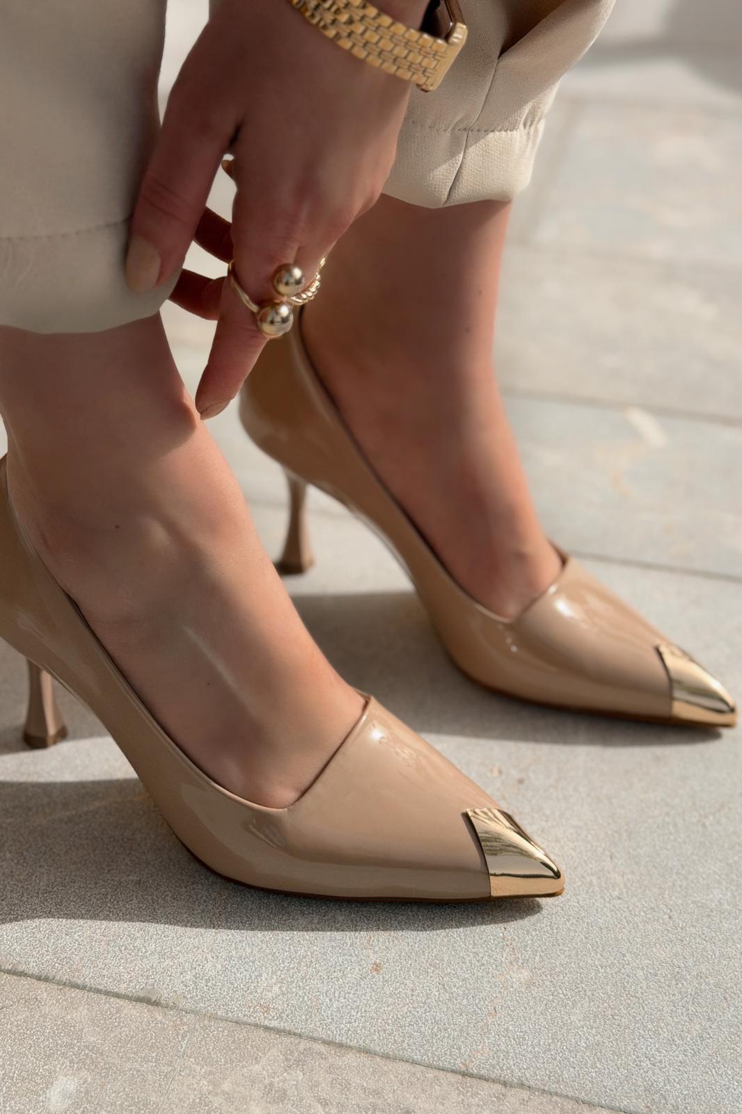 Noctra Stiletto Nude Rugan - ILOVESHOES