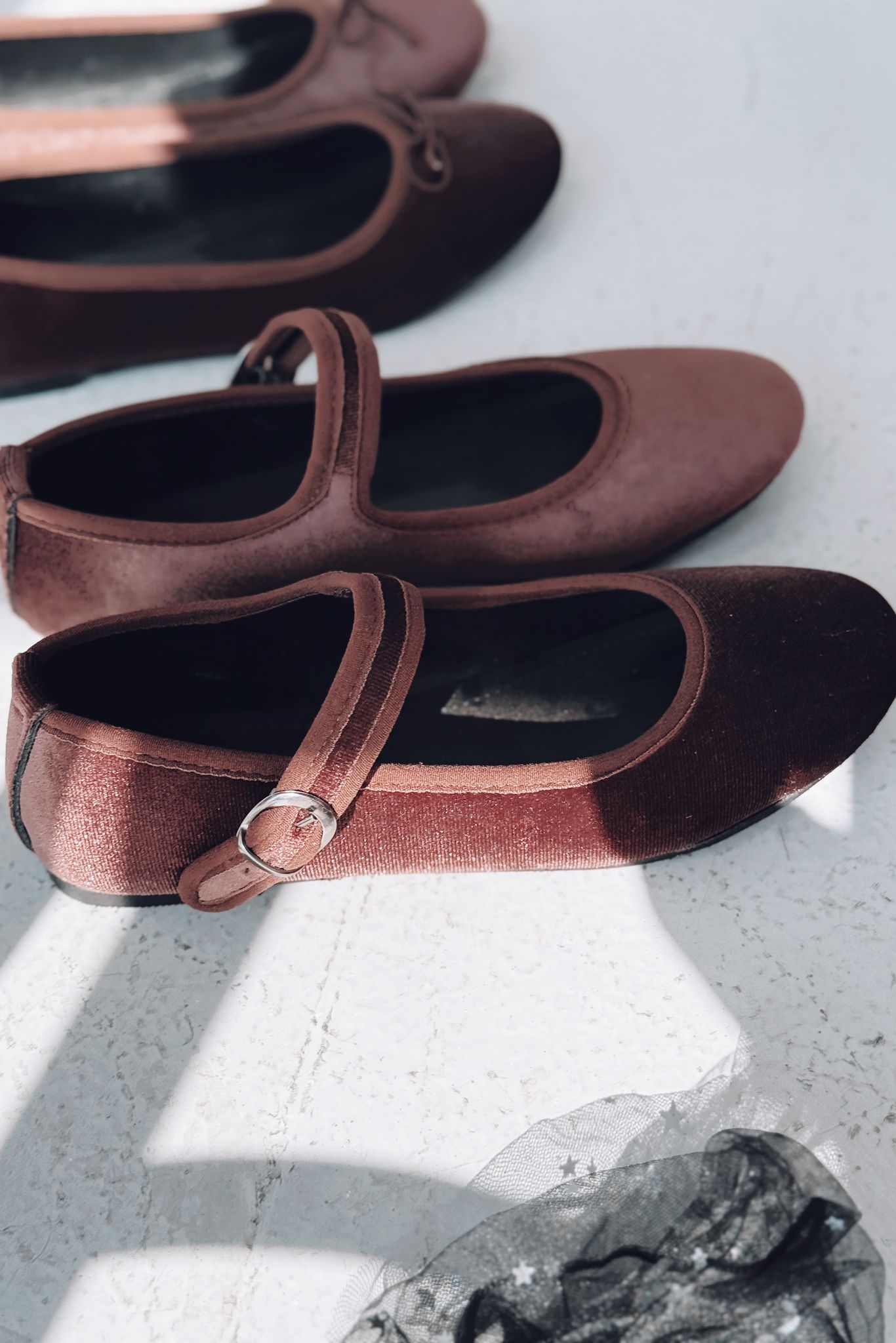 Vosinta Kadife Mary Jane Babet Acıkahve - ILOVESHOES