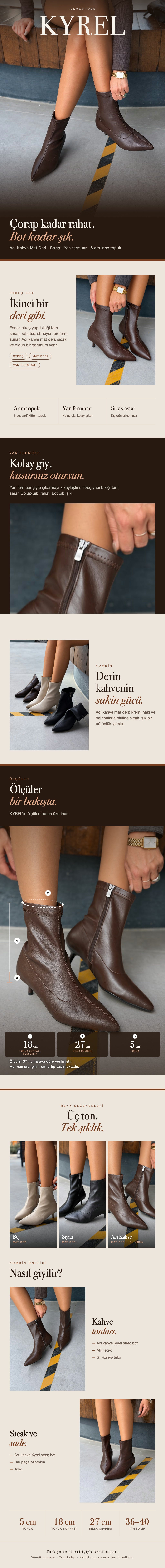 ILOVESHOES — Her adımda yanındayız. Hızlı kargo: Beden seçiminde hızlı kargo uyarısı gördüğün ürünler aynı gün kargoda. Yeniden üretiyoruz: Yoğun talep gören ürünleri üretim gücümüzle yeniden hazırlıyoruz. 22 ülkeye ulaşıyoruz: Ürünlerimizi dünyanın 22 ülkesine gönderiyoruz.