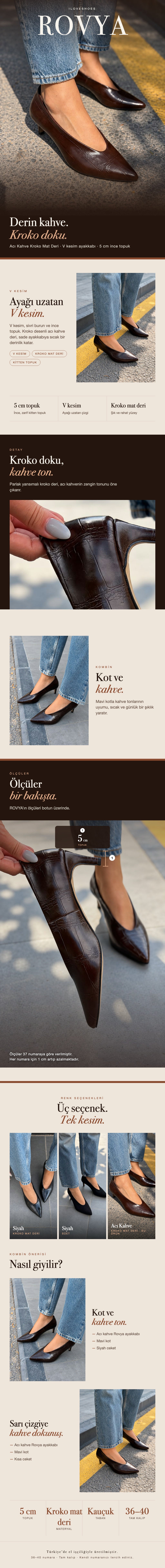 ILOVESHOES — Her adımda yanındayız. Hızlı kargo: Beden seçiminde hızlı kargo uyarısı gördüğün ürünler aynı gün kargoda. Yeniden üretiyoruz: Yoğun talep gören ürünleri üretim gücümüzle yeniden hazırlıyoruz. 22 ülkeye ulaşıyoruz: Ürünlerimizi dünyanın 22 ülkesine gönderiyoruz.
