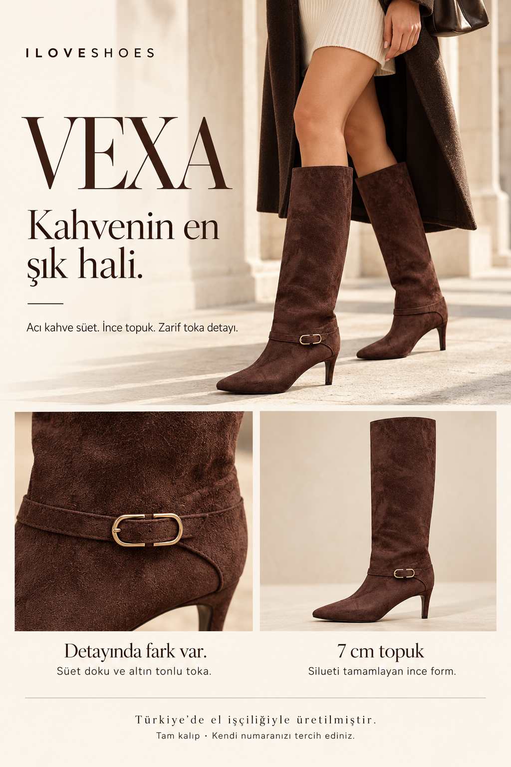 ILOVESHOES — Her adımda yanındayız. Hızlı kargo: Beden seçiminde hızlı kargo uyarısı gördüğün ürünler aynı gün kargoda. Yeniden üretiyoruz: Yoğun talep gören ürünleri üretim gücümüzle yeniden hazırlıyoruz. 22 ülkeye ulaşıyoruz: Ürünlerimizi dünyanın 22 ülkesine gönderiyoruz.